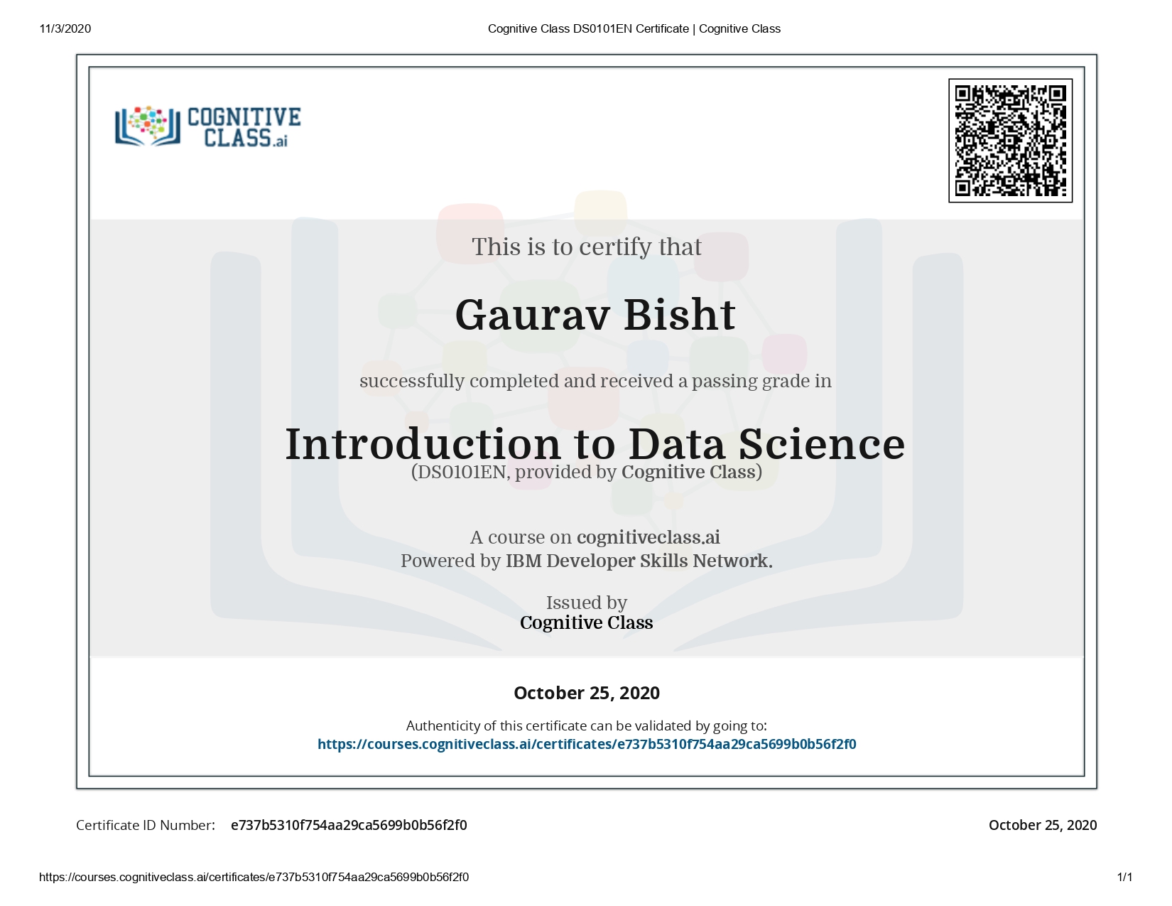 Introduction to Data Science